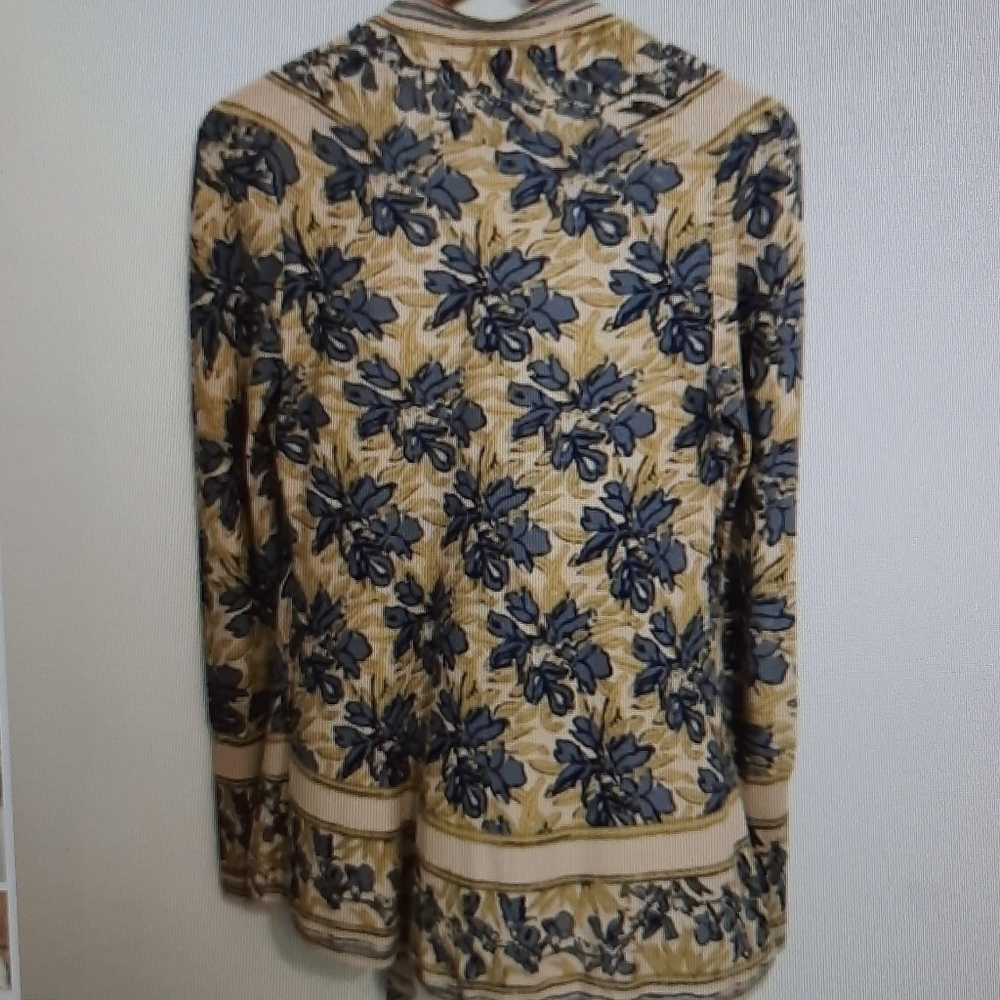 Anthropologie Guinevere cardigan beige blue xs - Picture 2 of 10